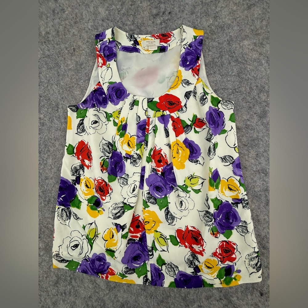 Kate Spade | Matinee Floral Scoop Neck Shell Tank | Women’s Size XS‎